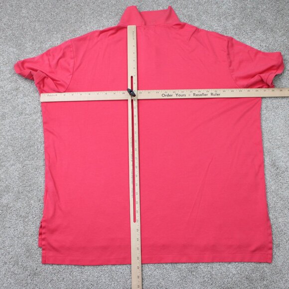 Polo Ralph Lauren Shirt Mens 2XL XXL Pink Pim Soft Touch Flesh Pony Cotton S/S - Picture 10 of 13